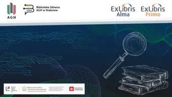 ksiażki i lupa na grantowym tle